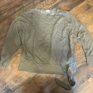 Ripped, lightweight sweatshirt